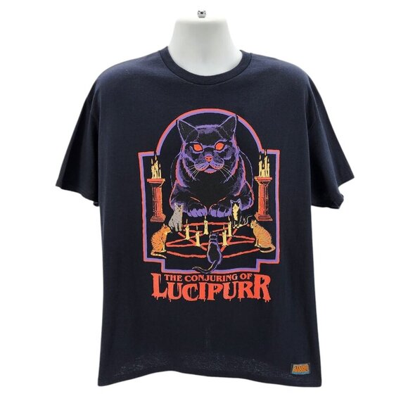 NWT Steven Rhodes The Conjuring of Lucipurr Cat Graphic T-Shirt Men Large - Picture 8 of 8